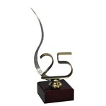 Trofeo Detalle 25 Aniversario Con Asa varios tamaños. Ref - BP3542