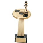 Trofeo mesa ajedrez acero varios tamaños. Ref - BP755/